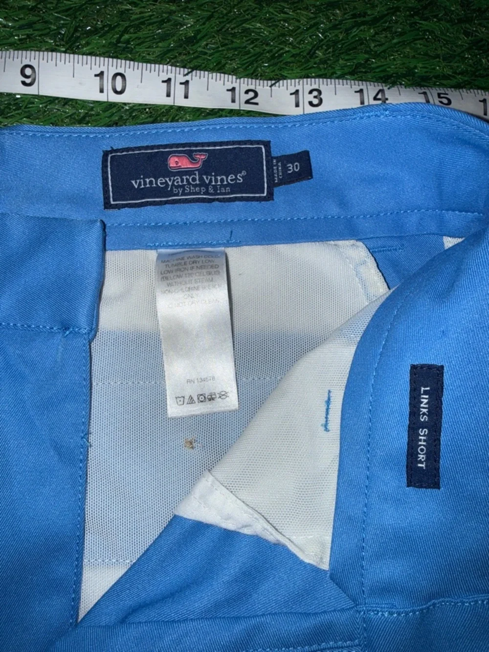Men's Vineyard vines Links Short Performance Shorts in Blue size 30